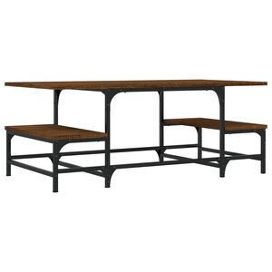 vidaXL sofabord 100x50,5x40 cm konstrueret tr&aelig; brun egetr&aelig;sfarve