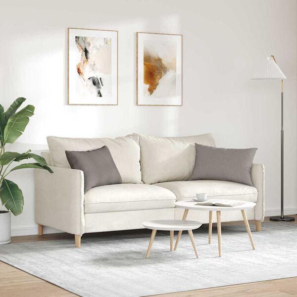 vidaXL Sofapuder 2 pcs Gråbrun 60 x 40 cm Stof