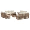 vidaXL Havesofa S&aelig;t 13 stk. Beige polyrattan