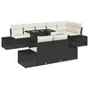 vidaXL Havesofa S&aelig;t 9 stk. Sort og Cream polyrattan