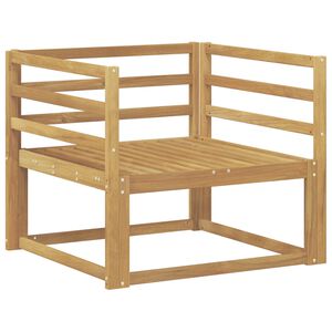 vidaXL Udend&oslash;rs Mellem Sofa Massivt Akacietr&aelig; Hvid