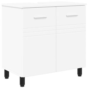 vidaXL Badev&aelig;relse Vaskeskab Hvid 60 x 35 x 60 cm Konstrueret tr&aelig;