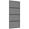 vidaXL Skyded&oslash;r 90 x 205 cm H&aelig;rdet Glas og Aluminium