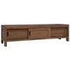 vidaXL TV-skab 110 x 30 x 30 cm Massiv Teaktr&aelig; Naturfarvet