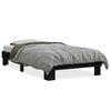 vidaXL sengeramme 75x190 cm konstrueret tr&aelig; og metal sort