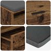 vidaXL Hallb&aelig;nk med pude med skuffe Gammelt tr&aelig; 100 x 38 x 46 cm