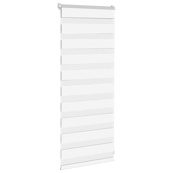 vidaXL zebragardin hvid 65x100 cm stofbredde 60,9 cm polyester