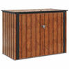 vidaXL Have Opbevaringskasse Brun 151,5 x 82 x 110,5 cm St&aring;l