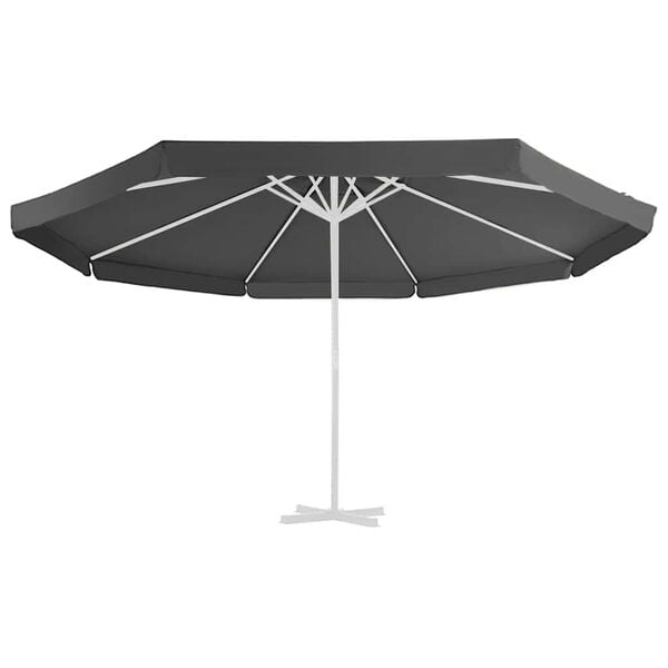 vidaXL udskiftningsdug til parasol 515 cm antracitgr&aring;