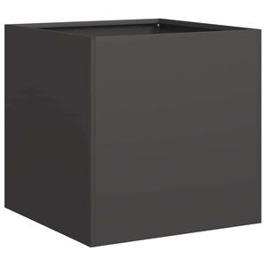 vidaXL plantekasse 40x40x40 cm koldvalset st&aring;l sort