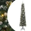 vidaXL Kunstigt juletr&aelig; med stativ Gr&oslash;n 240 cm PVC og plastik og st&aring;l