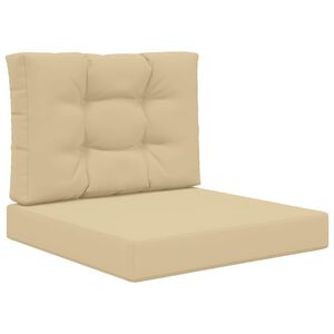 vidaXL Udend&oslash;rs Sofa Pude 2 pcs Beige Polyester