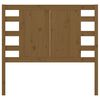 vidaXL sengegærde 81x4x100 cm massivt fyrretræ gyldenbrun