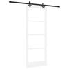 vidaXL Skyded&oslash;r ORKDAL Hvid og sort 83 x 211 cm