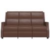 vidaXL 3-personers massagestol kunstl&aelig;der brun