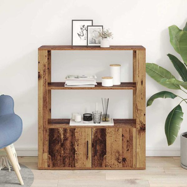 vidaXL Sideboard Gammelt tr&aelig; 30 x 80 x 90 cm Konstrueret tr&aelig;
