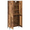vidaXL Highboard Gammelt træ 69,5 x 34 x 180 cm Konstrueret træ