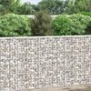 vidaXL gabion-h&oslash;jbed 100x20x100 cm trapezformet galvaniseret st&aring;l