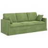 vidaXL Sofa S&aelig;t 2 pcs Lys gr&oslash;n 198 x 78 x 80 cm Fl&oslash;jl