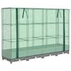 vidaXL h&oslash;jbed med drivhusovertr&aelig;k 160x40x123 cm rattan-look