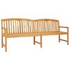 vidaXL H&aring;ndsk&aring;ret Rosenb&aelig;nk 228 x 60 x 90 cm Massiv Teaktr&aelig;