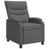 vidaXL Recliner M&oslash;rkegr&aring; Stof