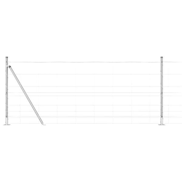 vidaXL Hegnsp&aelig;l Galvaniseret 100 x 1 m St&aring;l