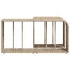 vidaXL opbevaringshylder 2 stk. polyrattan beige