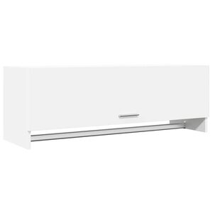 vidaXL garderobeskab 100x32,5x35 cm konstrueret tr&aelig; hvid