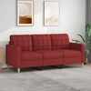 vidaXL 3-personers sofa 180 cm stof vinr&oslash;d