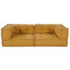 vidaXL 2-personers modulsofa stof 140x70x36 gul