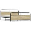 vidaXL sengeramme uden madras 193x203 cm metal sonoma-eg