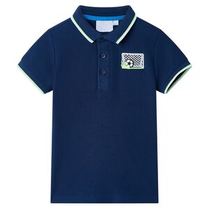 vidaXL Polo til b&oslash;rn str. 116 marinebl&aring;