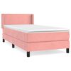 vidaXL kontinentalseng med madras 90x190 cm fl&oslash;jl pink