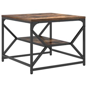 vidaXL Sofabord R&oslash;get eg 51 x 50 x 40 cm Ingeni&oslash;rtr&aelig; og st&aring;l