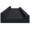 vidaXL gallerihylder 2 stk. 80x9x3 cm MDF sort