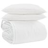 vidaXL Dynebetr&aelig;k S&aelig;t med pude 3 stk. Hvid Dunfjer