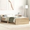 vidaXL sengeramme 100x200 cm uden madras konstrueret tr&aelig; sonoma-eg