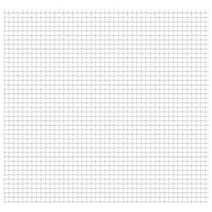 vidaXL rillet tr&aring;dnetspanel rustfrit st&aring;l 50x50 cm 11x11x2 mm
