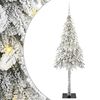 vidaXL Juletr&aelig; med 300 LED'er med stativ Hvid 180 cm PE og St&aring;l