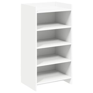 vidaXL Sko skab med opbevaring Hvid 48 x 36 x 92 cm Konstrueret tr&aelig;