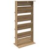 vidaXL Magasin Rack Artisan Egetr&aelig; 70 x 41 x 156 cm Konstrueret tr&aelig;