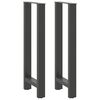 vidaXL barbordsben antracit 2 stk. 40x(100-101) cm st&aring;l