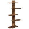 vidaXL V&aelig;gh&aelig;ngt Flydende Hylde Gammelt tr&aelig; 48,5 x 15 x 101 cm