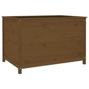vidaXL h&oslash;jbed 119,5x82,5x78 cm massivt fyrretr&aelig; gyldenbrun