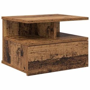 vidaXL Flydende Natbord Gammelt tr&aelig; 40 x 31 x 28 cm Konstrueret tr&aelig;