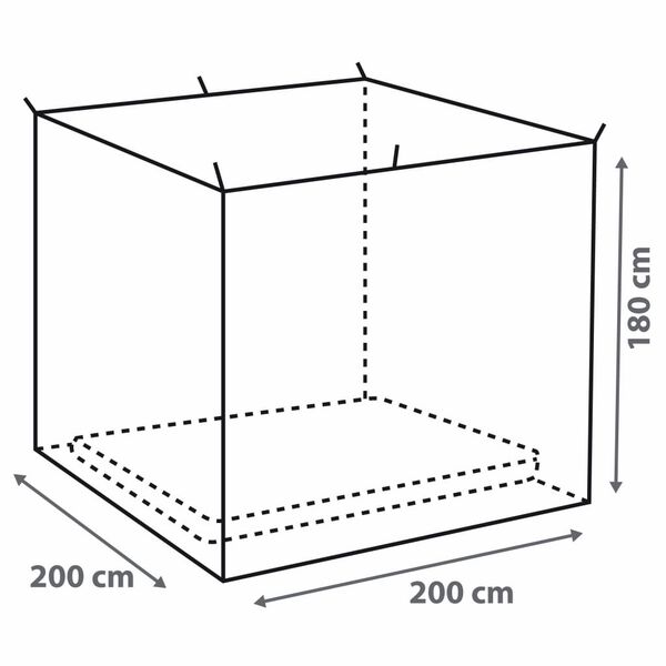 Bo-Camp myggenet kasseformet 2 personer