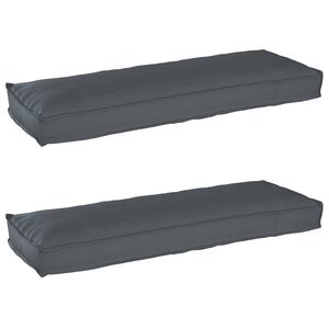 vidaXL Palle Pudes&aelig;t 2 pcs Antracit 120 x 40 x 8 cm Oxford Stof