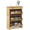vidaXL skoskab Corona 99x32x138 cm massivt fyrretr&aelig;