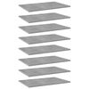vidaXL boghylder 8 stk. 60x40x1,5 cm konstrueret tr&aelig; betongr&aring;